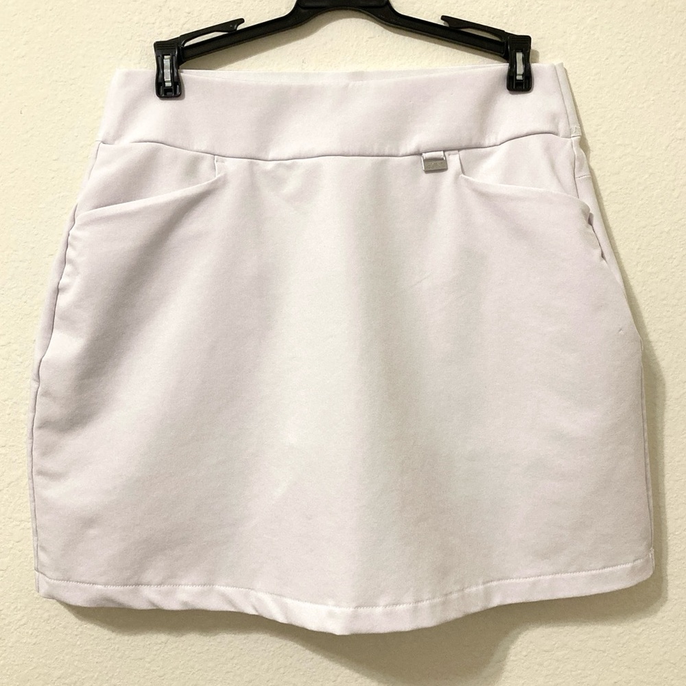 Greg Norman Collection White Golf Skort Athleisure Mini Skirt Pockets Size S